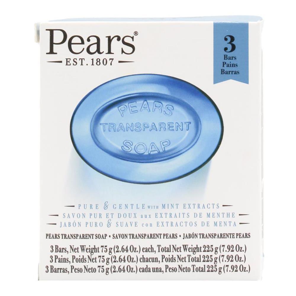 36pc Pears Pure & Gentle 75g Transparent Bar Soap w/ Mint Extracts