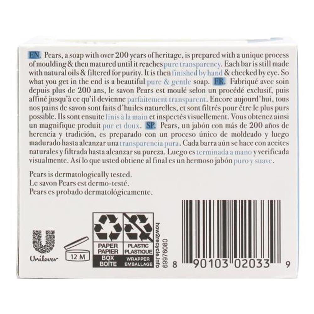 18pc Pears Pure & Gentle 75g Transparent Bar Soap w/ Mint Extracts