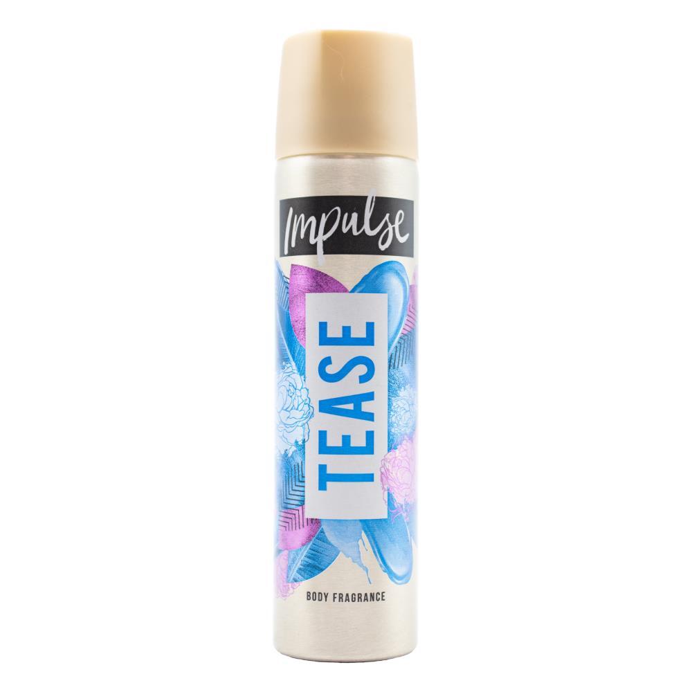 12PK Impulse 50G Ladies Scent Body Spray Perfume Fragrance Tease