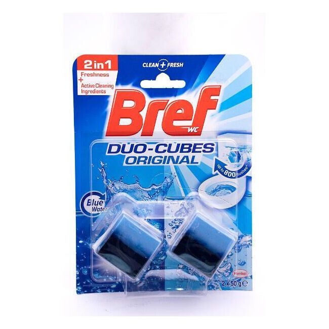 7x 2pc Bref Duo Cubes Hanging Toilet Bowl Water Cleaner 100g Original