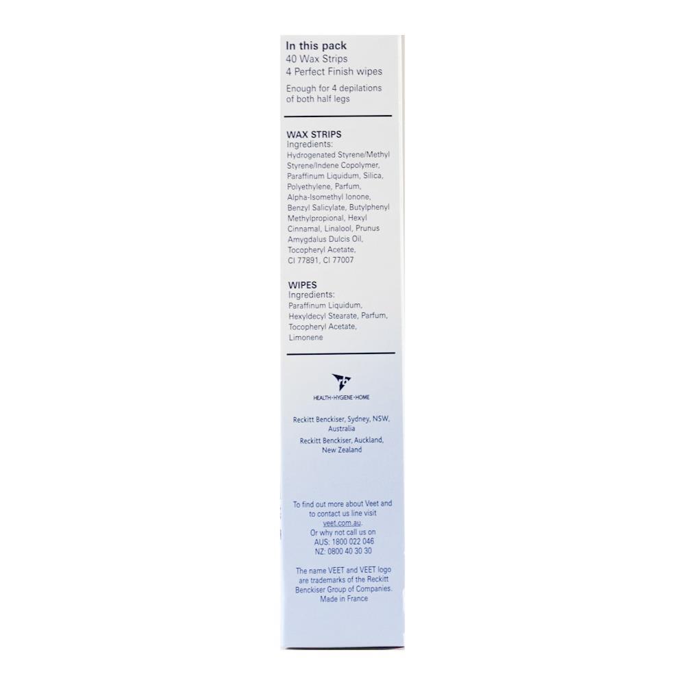 320pc Veet Wax Strips A Touch of Almond Oil w/ Finish Wipes