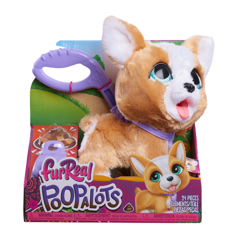 FurReal Poop-a-lots Corgi Interactive Toy for Kids/Children - Tan/White 4y+