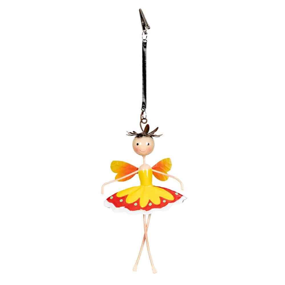 2PK Metal Fairy Hanging Home Decoration 21x11cm Multicoloured Assorted