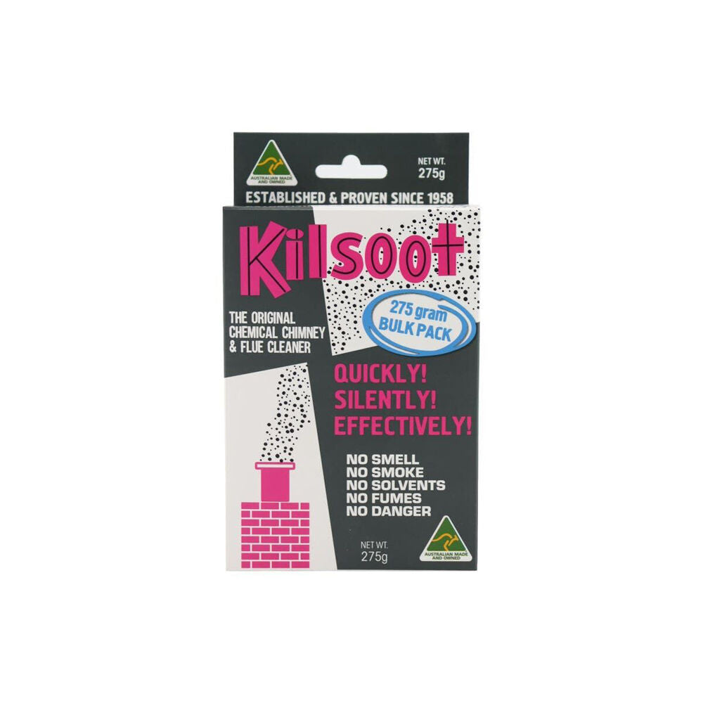 3PK Kilsoot Quick 20 Minutes Chimney and Flue Cleaner Bulk Pack 275g