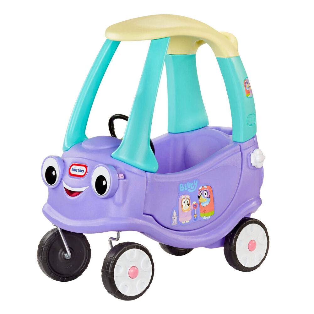 Little Tikes Bluey Grannies Coupe Ride-On Car Toy w/Audio Horn For Ages 1y+