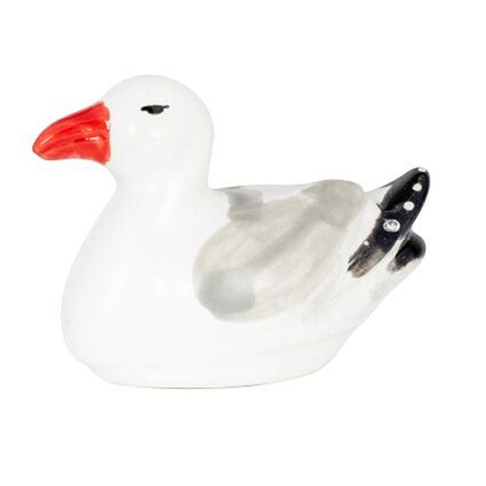3PK Floating Seagull Outdoor Bird Bath Decoration 11x8cm Grey/White