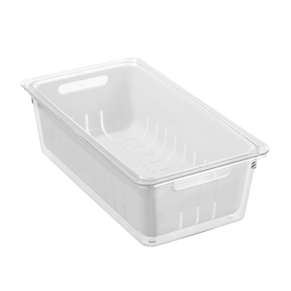 3x Boxsweden Crystal 3L/32cm Crisp Bin Storage - White