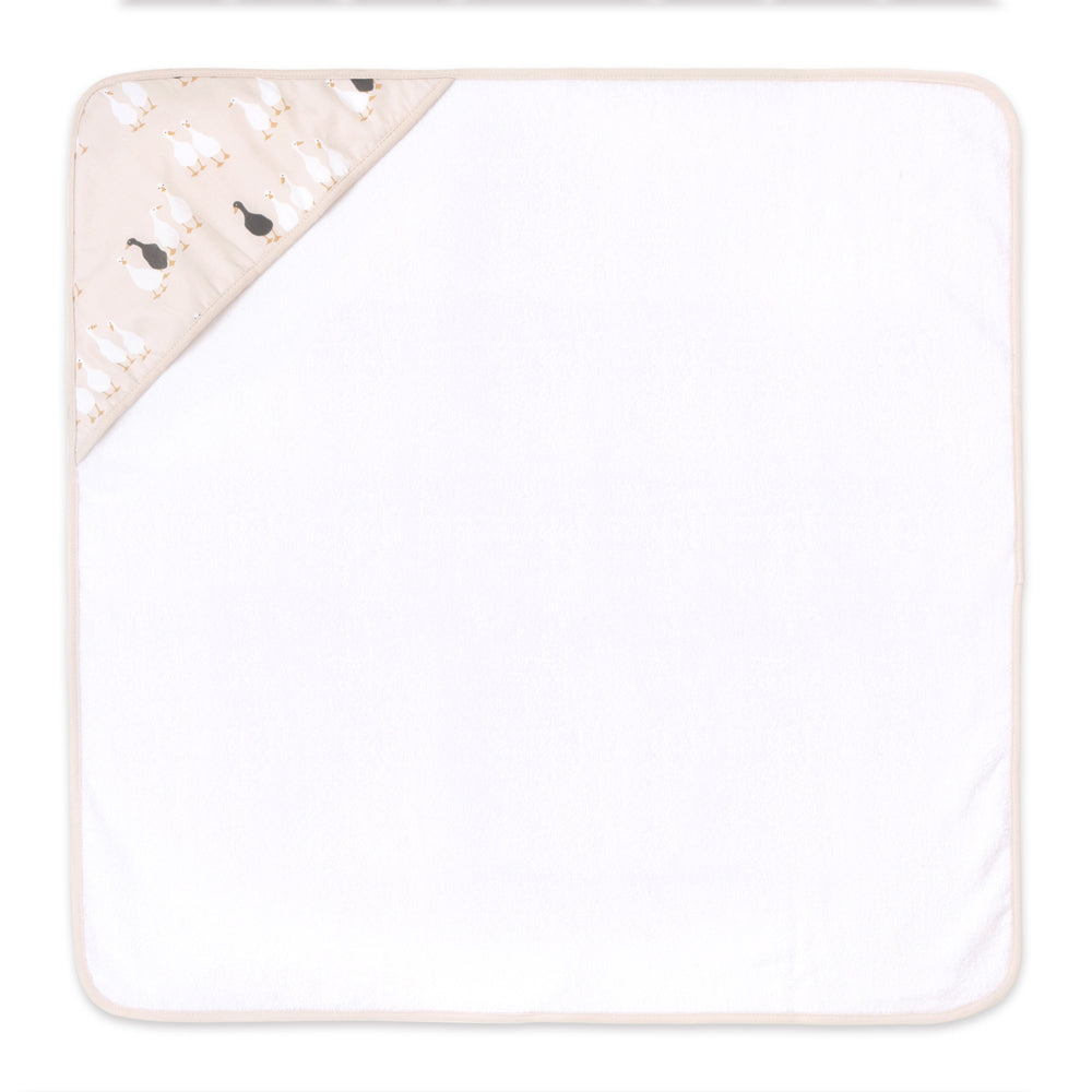 2PK Little Haven Cotton Hooded Goose Soft Baby Towel 76cm