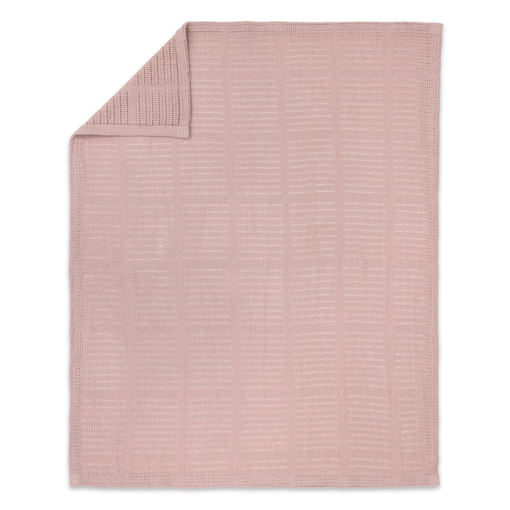 2PK Little Haven Cellular Blanket Rose Baby Blanket 90cm