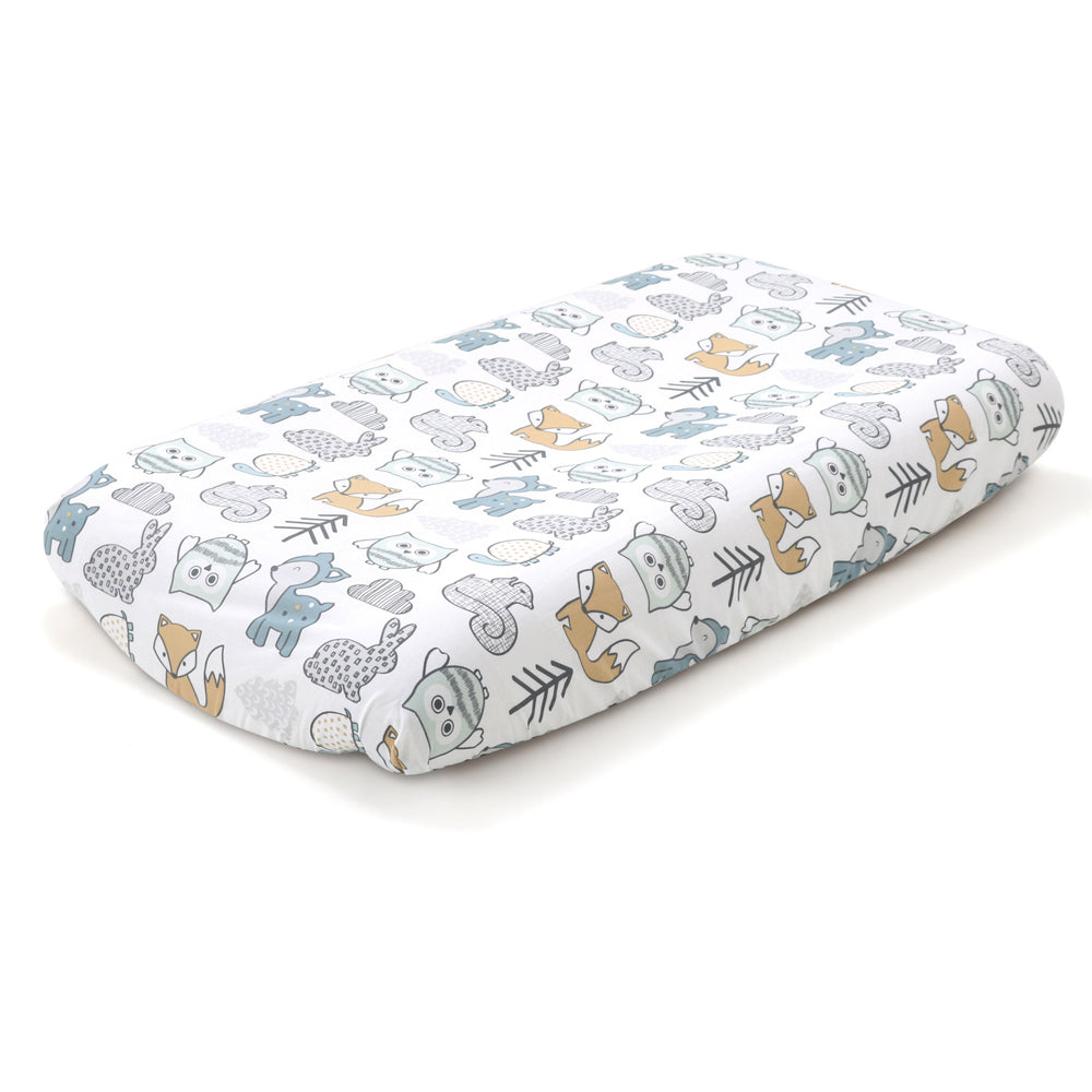 3PK Little Haven Co-Sleeper Woodland Baby Bedding Sheet 90cm