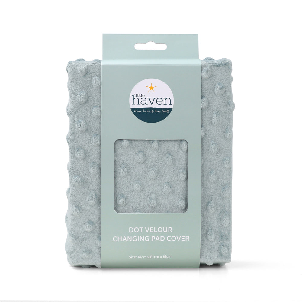 3PK Little Haven Changing Soft Baby Changing Pad Blue 88cm