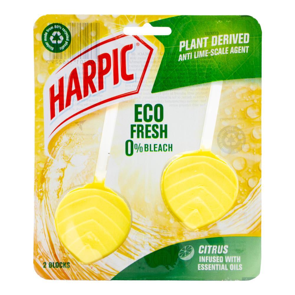 12pc Harpic Eco Fresh Toilet Blocks Bath Bowl Cleaner Citrus Infused w/ Oils