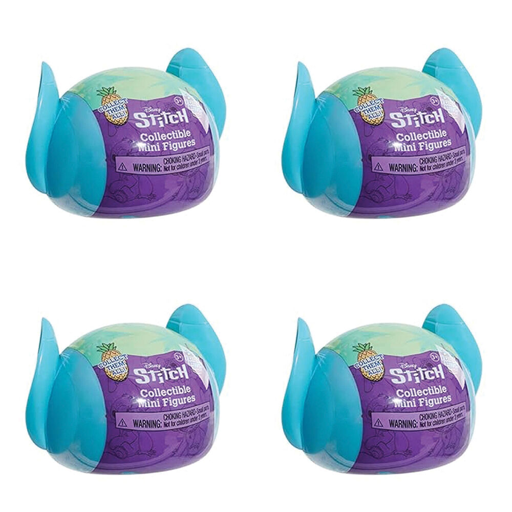 4PK Disney Stitch Swirl-A-Stitch Clip On Figure Assorted 3y+