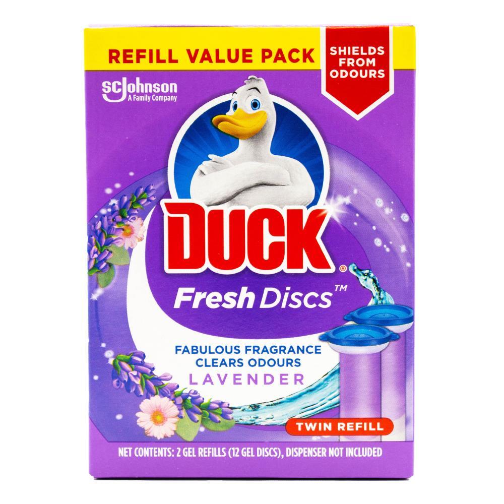 8pc Duck 12 Gel Refills Fresh Discs Bath Toilet Bowl Cleaner - Lavender