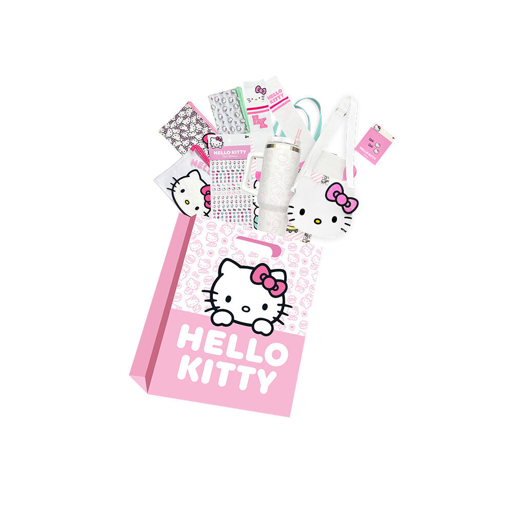 Hello Kitty Pink Showbag with Handbag, Pouches, and Accessories - 5y+