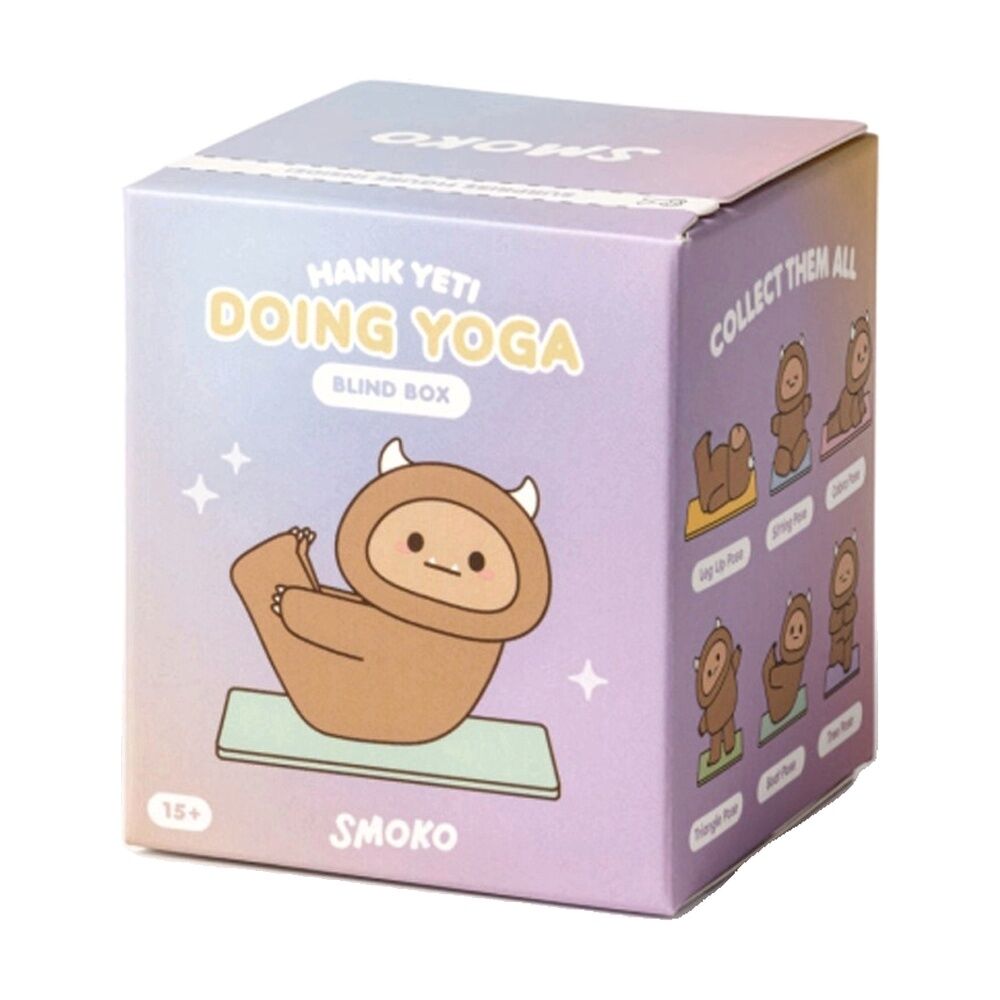 2PK Smoko Hank Yeti Doing Yoga Blind Box Toy Collectable Figurine 15Y+ Assorted