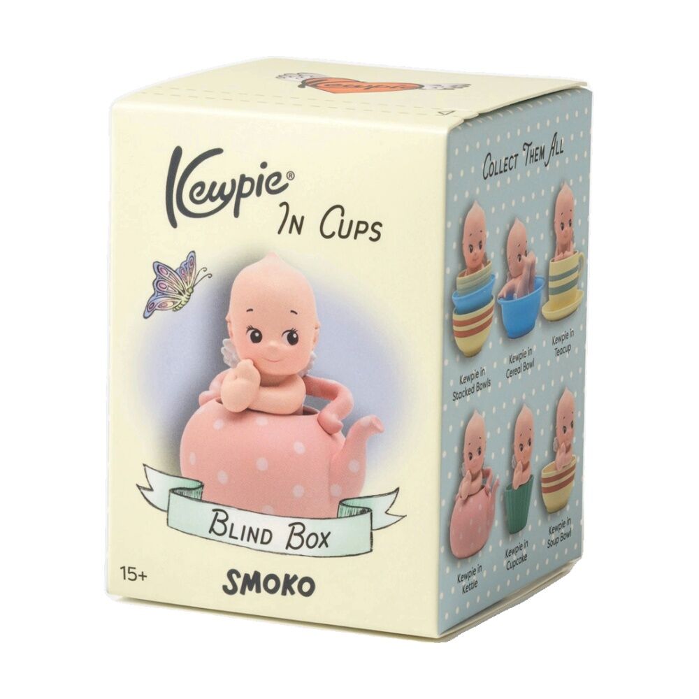 4PK Smoko Kewpie in Cups Blind Box Toy Collectable Figurine 15Y+ Assorted