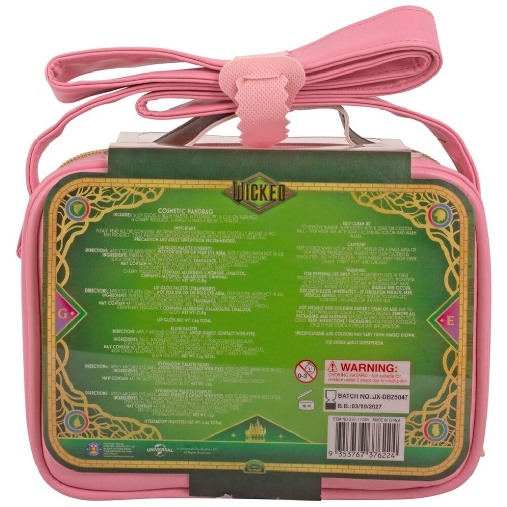 11pc Wicked Cosmetic & Jewlery Handbag Kids Makeup Craft Set/Activity 5y+
