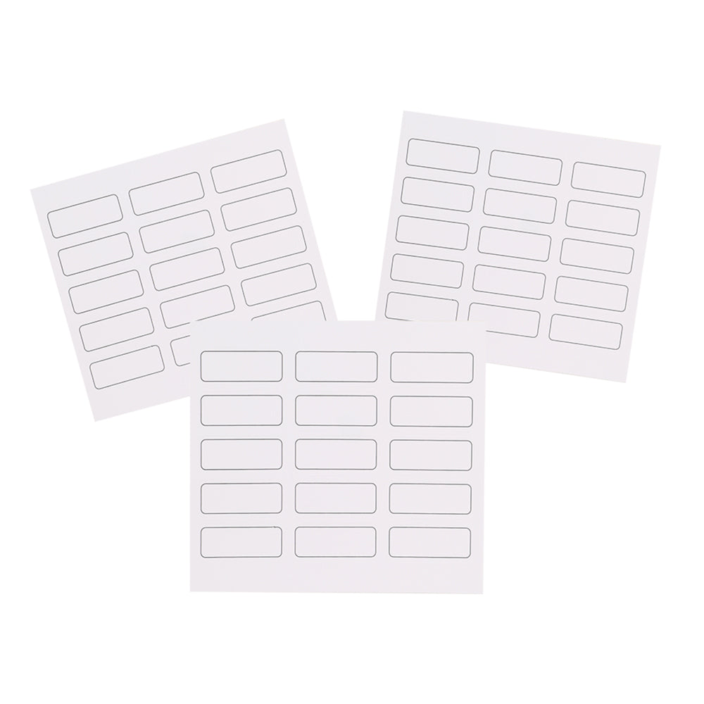 8x 45pc Appetito Vinyl Blank Kitchen Labels Home Pantry Accessory