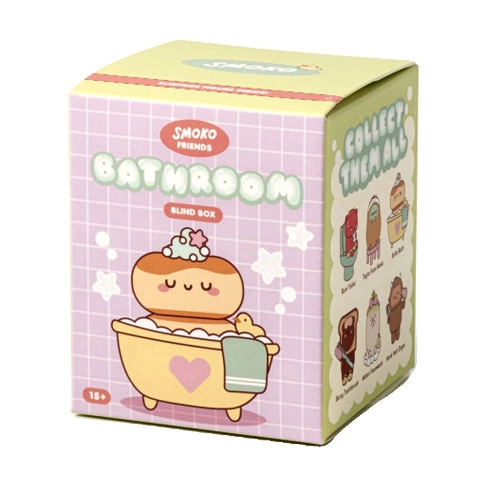 4PK Smoko Friends Bathroom Blind Toy Collectable Figurine 15Y+ Assorted