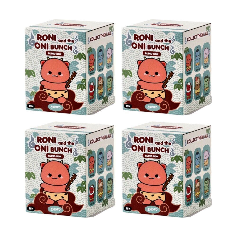 4PK Smoko Roni And Oni Bunch Blind Box Toy Collectable Figurine 15Y+ Assorted