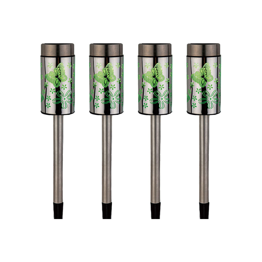 4x Licht Solar Butterfly Flower Light 6x41.2cm