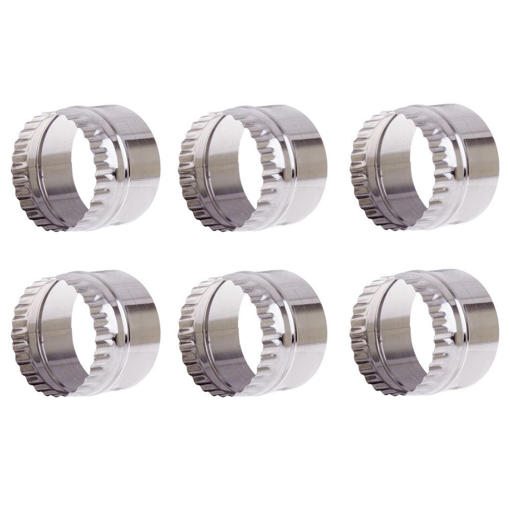 6PK Appetito Stainless Steel Two Way Cutter Home Kitchen Cooking