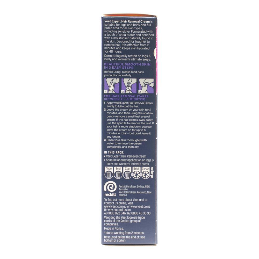 3PK Veet 100ml Expert Legs Body And Full Bikini Area Hair Removal All Skin Types