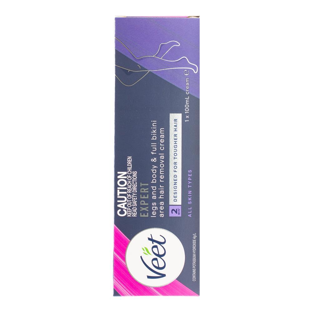 3PK Veet 100ml Expert Legs Body And Full Bikini Area Hair Removal All Skin Types