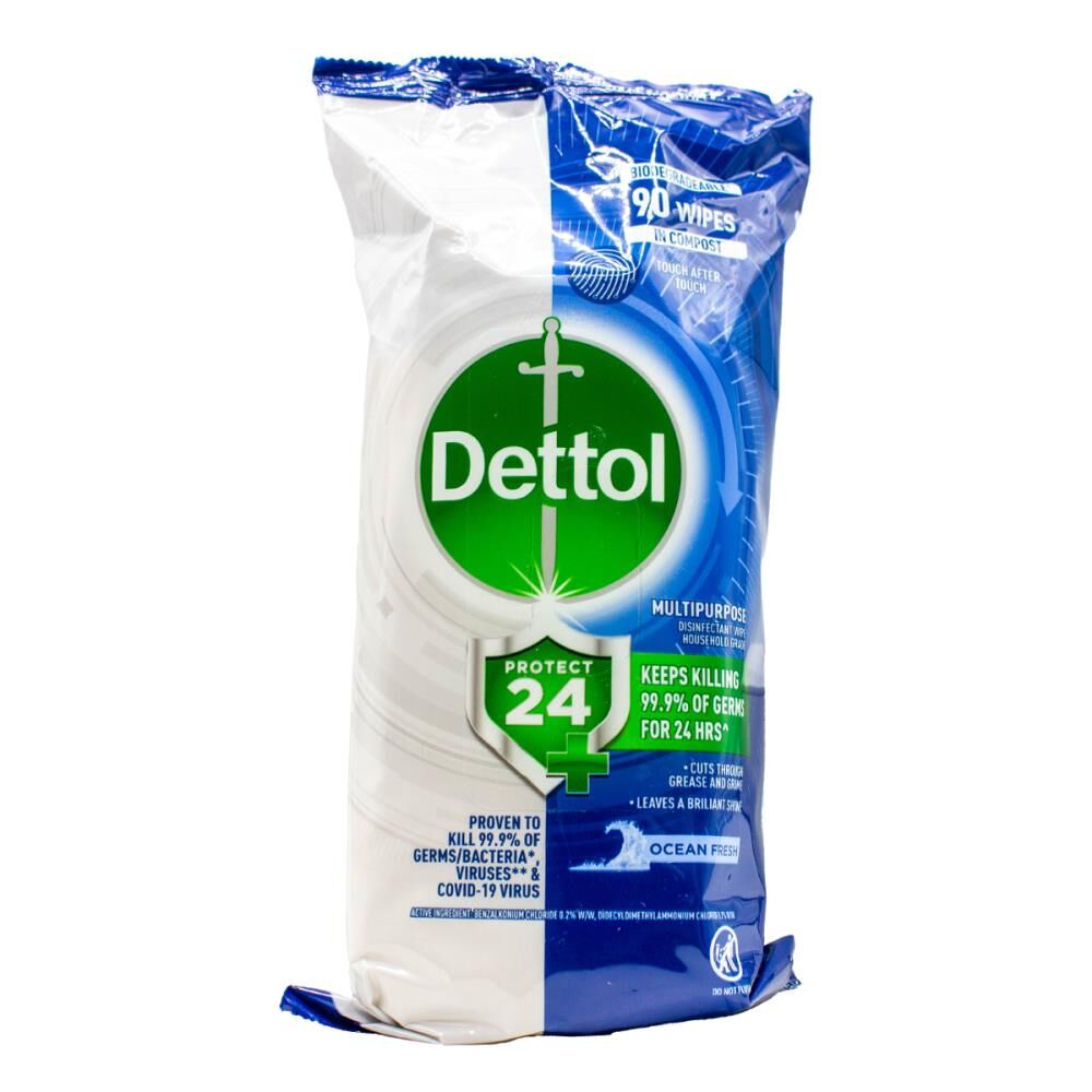 720pc Dettol Multipurpose Disinfectant Wipes Ocean Fresh Scent