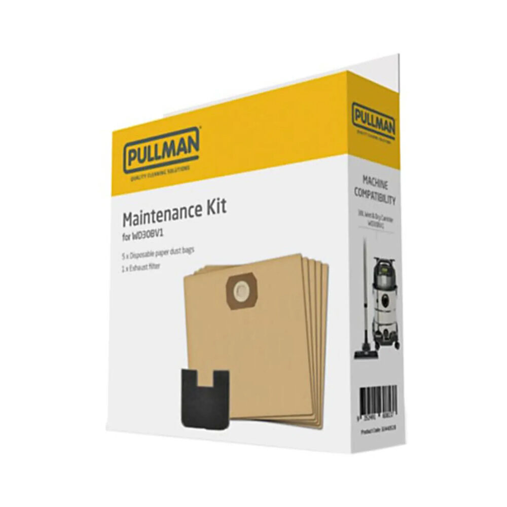 2PK Pullman 30L 32mm Wet & Dry Maintenance Kit with Dust Bags and Filter