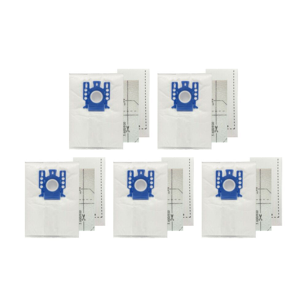 2x 5pc CleanUp Vacuum Cleaner Bags With 2 Filters For Miele CU175 S2000-S8999