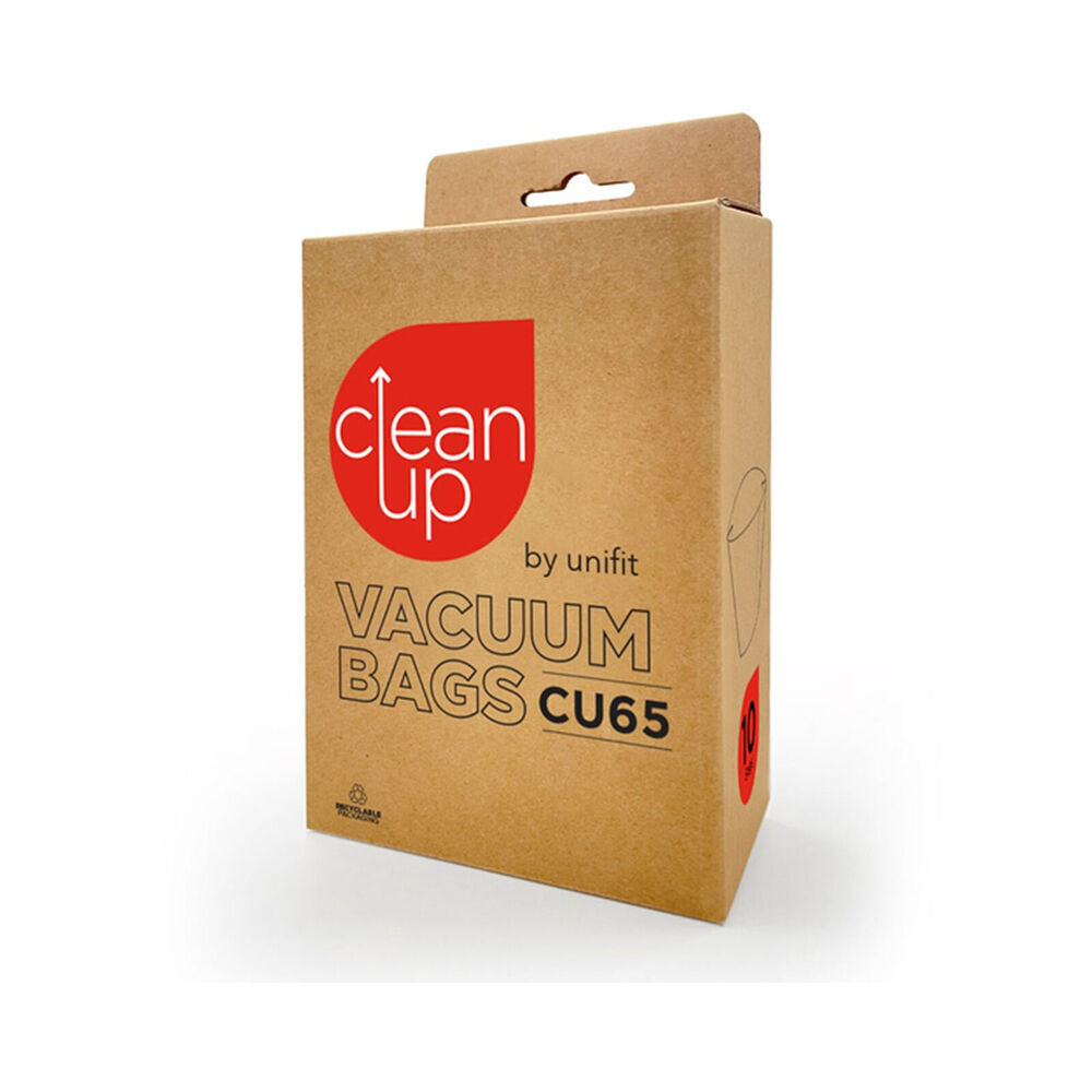 2x 10pc CleanUp CU65 Replacement Vacuum Bags Pro Series Cleaners White