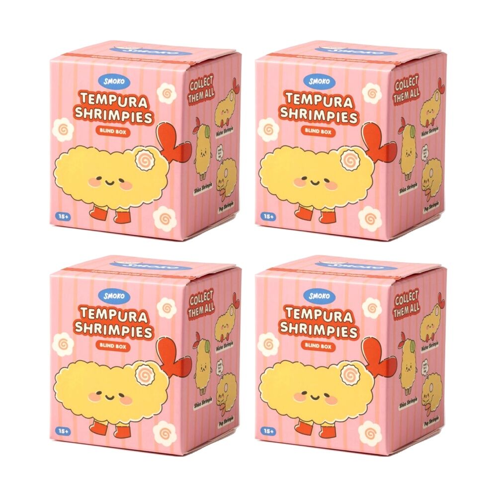 4PK Smoko Tempura Shrimpie Blind Box Toy Collectable Figurine 15Y+ Assorted