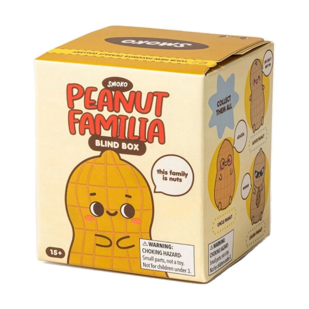 2PK Smoko Peanut Familia Blind Box Toy Collectable Figurine 15Y+ Assorted