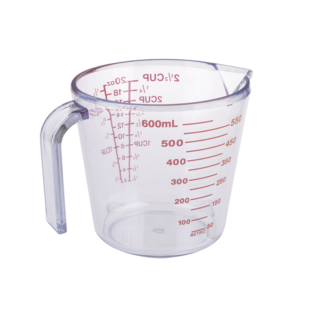 2PK Appetito 2 1/2 Cup Plastic Measure Jug Home Kitchen Cooking Clear