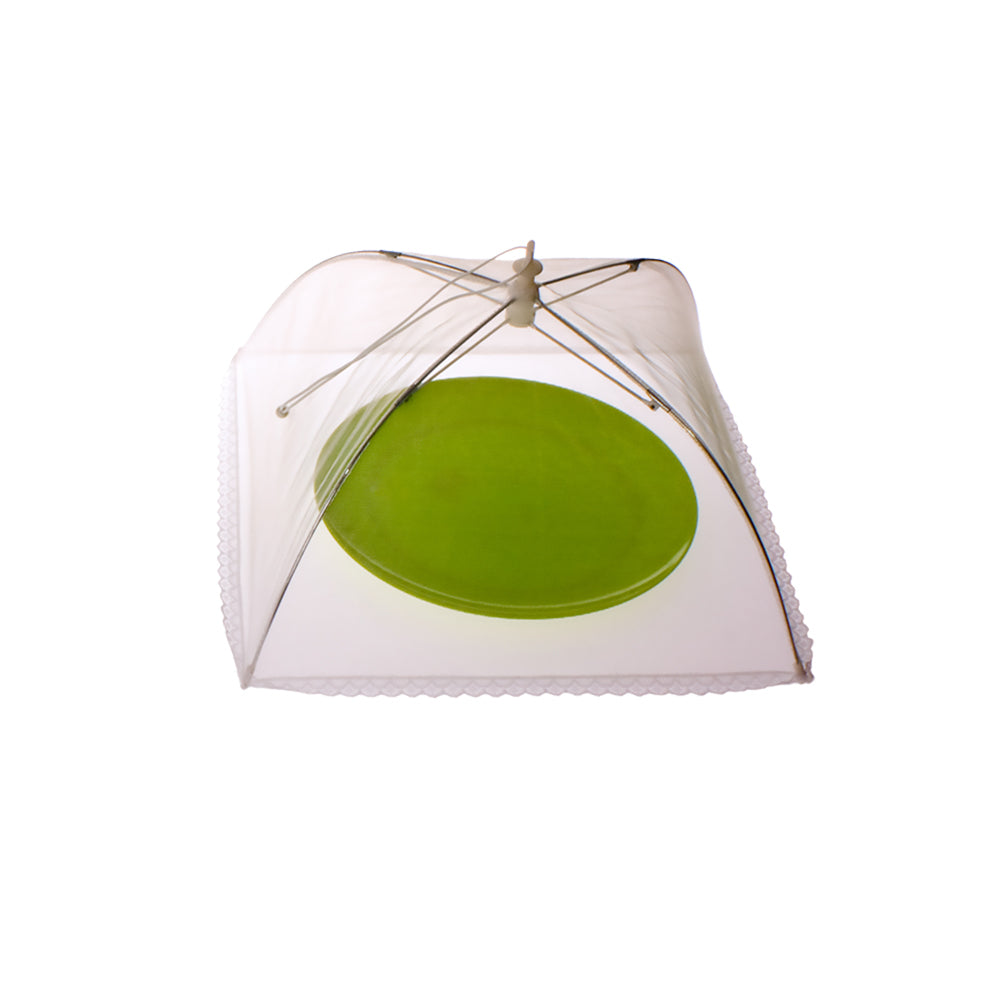 6PK Appetito Square Nylon Net Food Cover 30cm White Home Kitchen Cooking