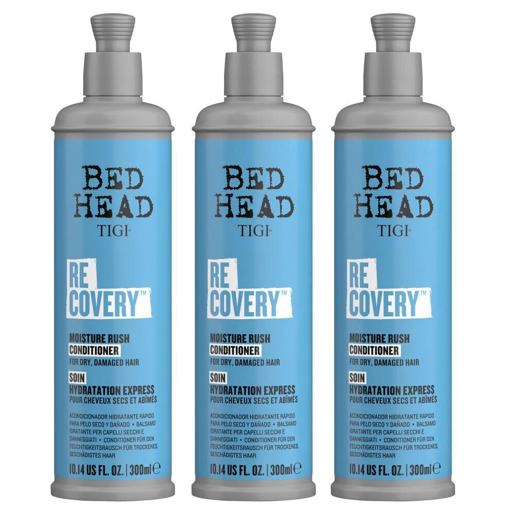 3PK Bed Head Tigi Moisture Rush Conditioner 300ml For Dry Damaged Hair