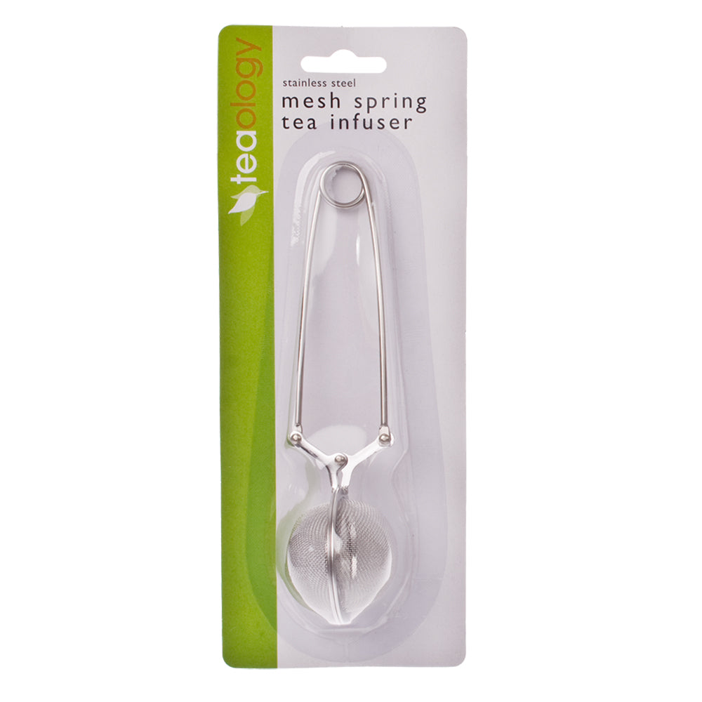 6PK Teaology Stainless Steel Mesh Spring Tea Leaf Infuser - Silver