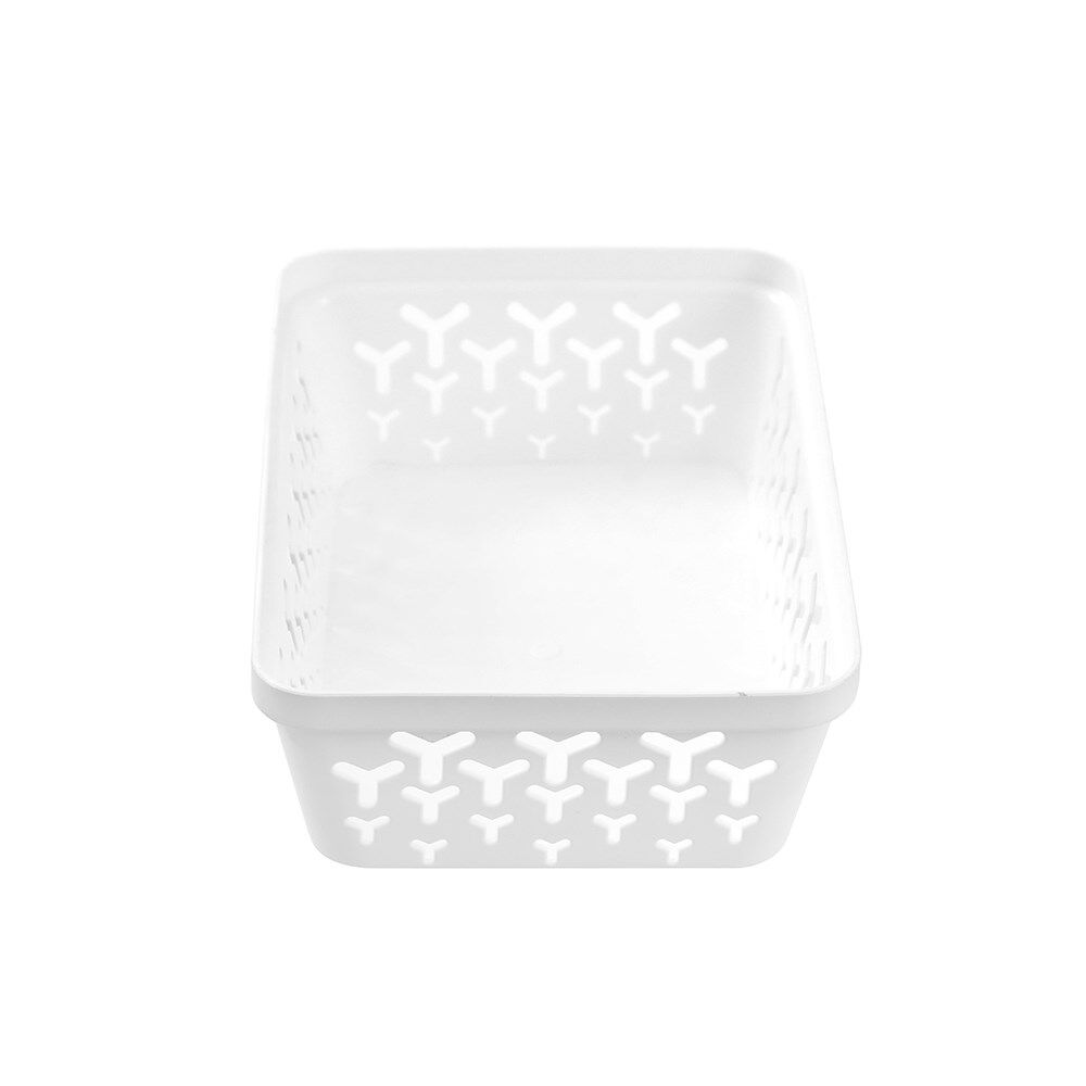 24PK Boxsweden Star Organiser Tray Versatile Rectangular 23.5x16x6.5cm White
