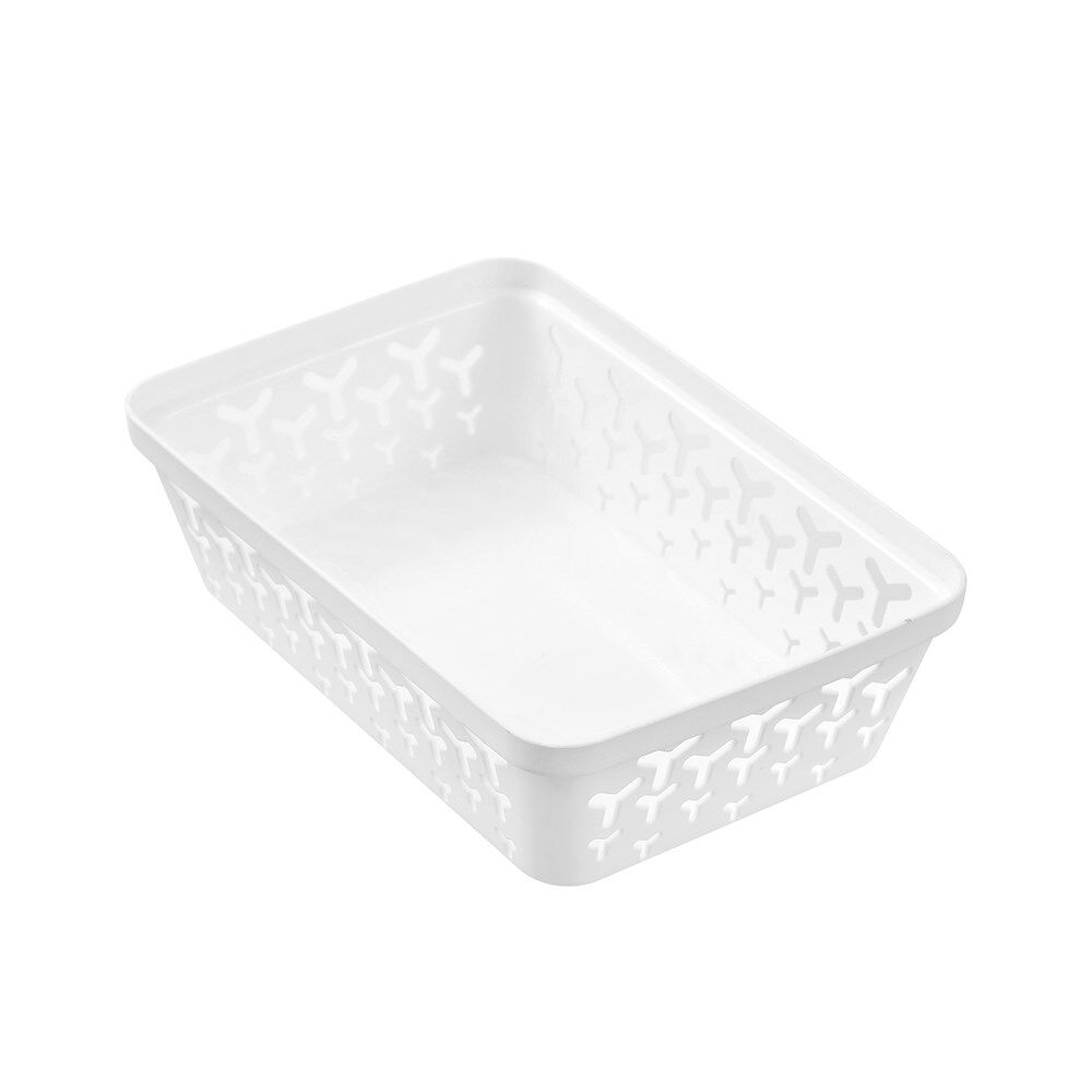 24PK Boxsweden Star Organiser Tray Versatile Rectangular 23.5x16x6.5cm White