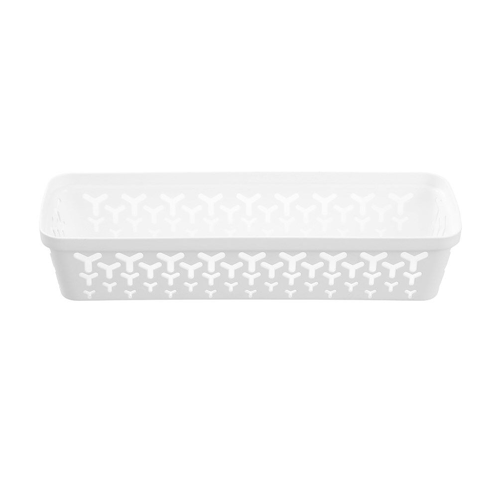 24PK Boxsweden Star Organiser Tray Versatile Sleek Rectangular 33x11x6.5cm White