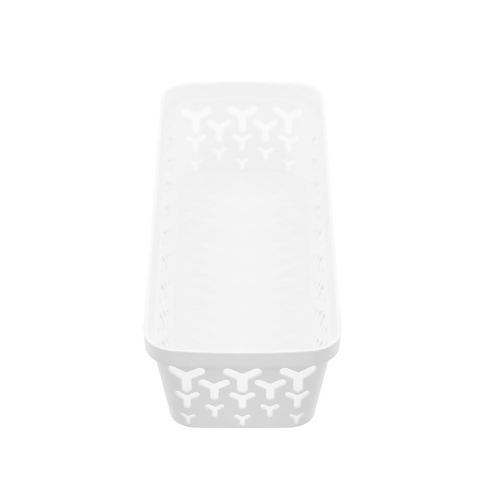 24PK Boxsweden Star Organiser Tray Versatile Sleek Rectangular 33x11x6.5cm White