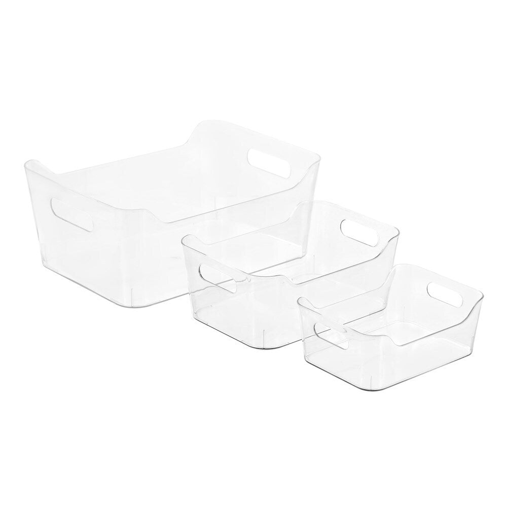 6PK Boxsweden Crystal Food Storage Container 34.5x25cm Large - Clear