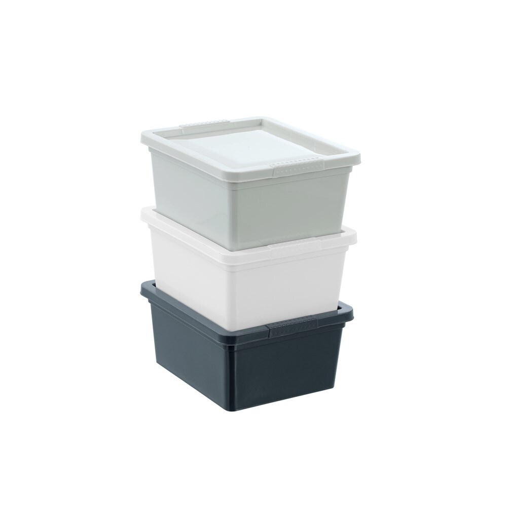24PK Boxsweden Essentials 2L/19cm Stackable Tub w/ Lid - Assorted