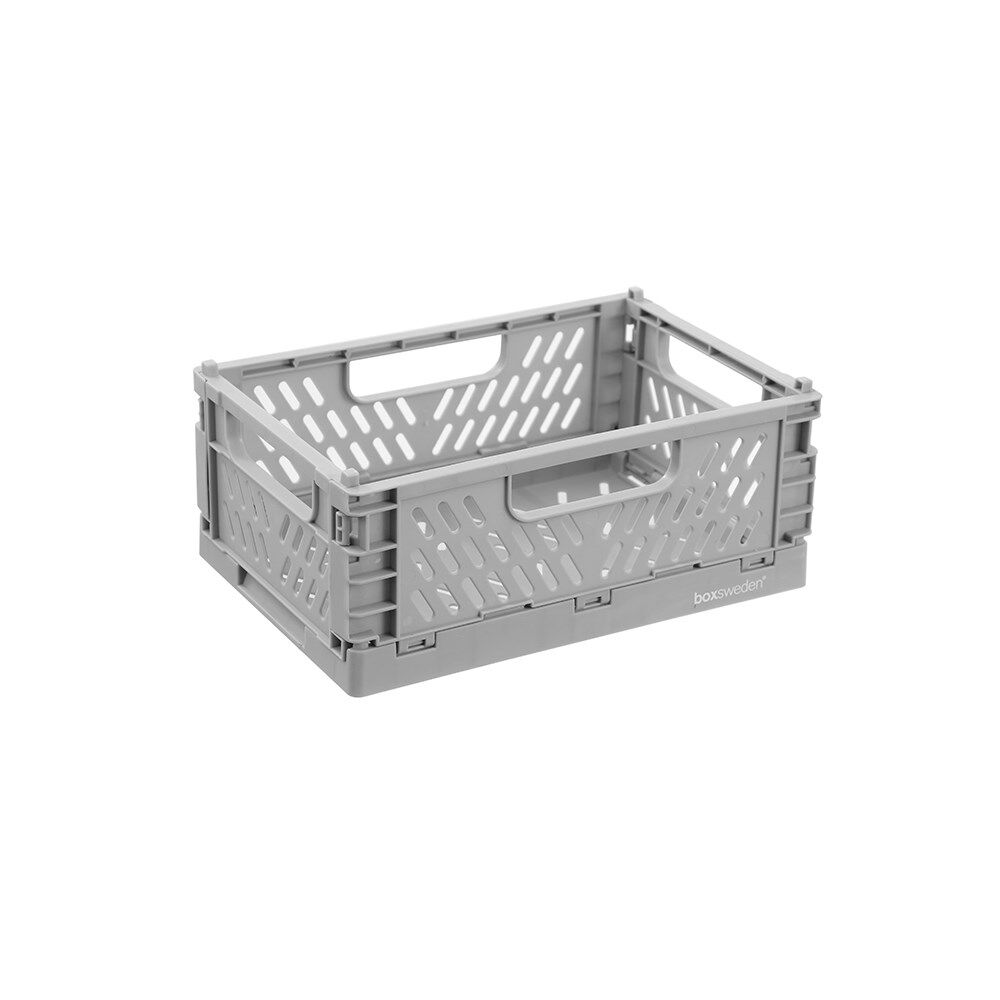 24PK Boxsweden Foldaway Storage Basket Organiser 2.2L 22x15x8.5cm Assorted