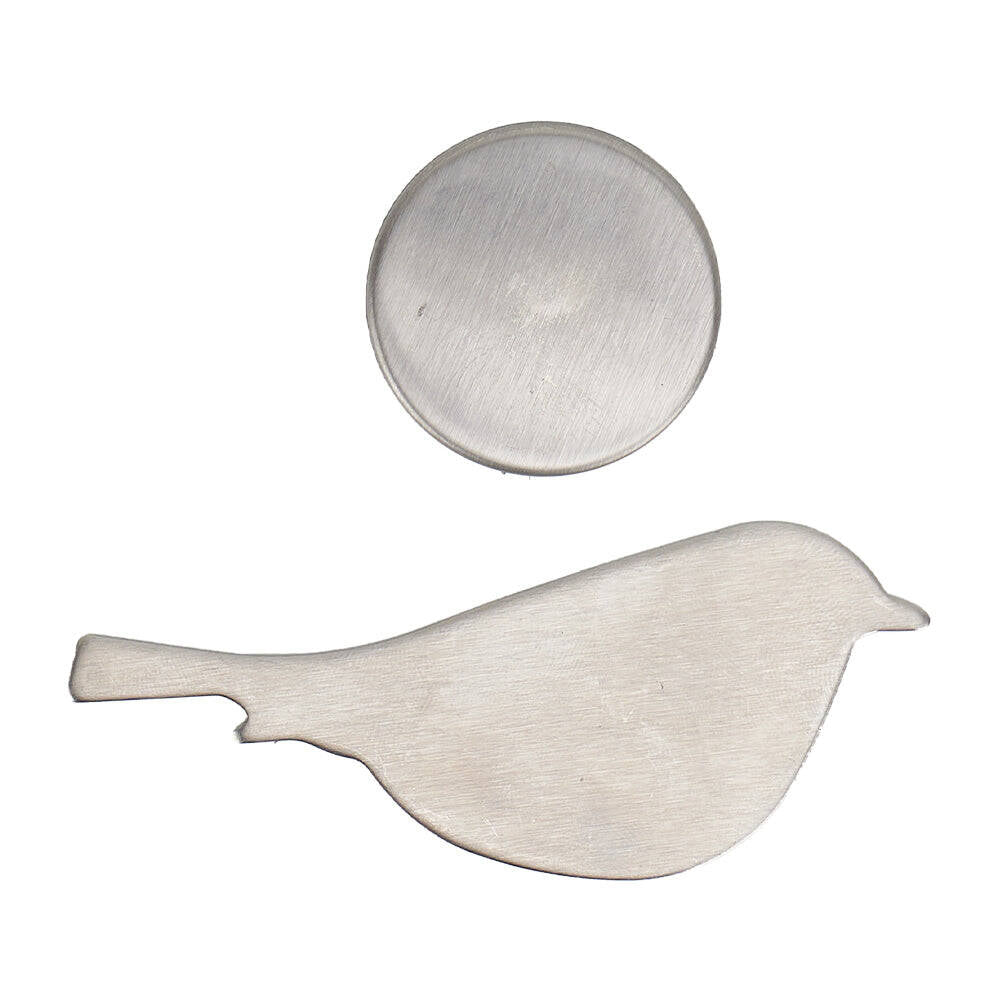 12pc Annabel Trends Magnetic Tablecloth Weights Bird Silver