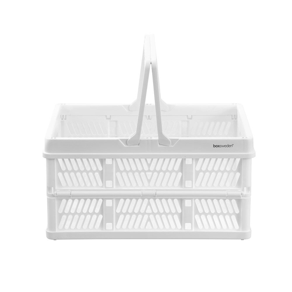6PK Boxsweden Foldaway Carry Basket Versatile Organiser 15L 38x25x21cm Assorted