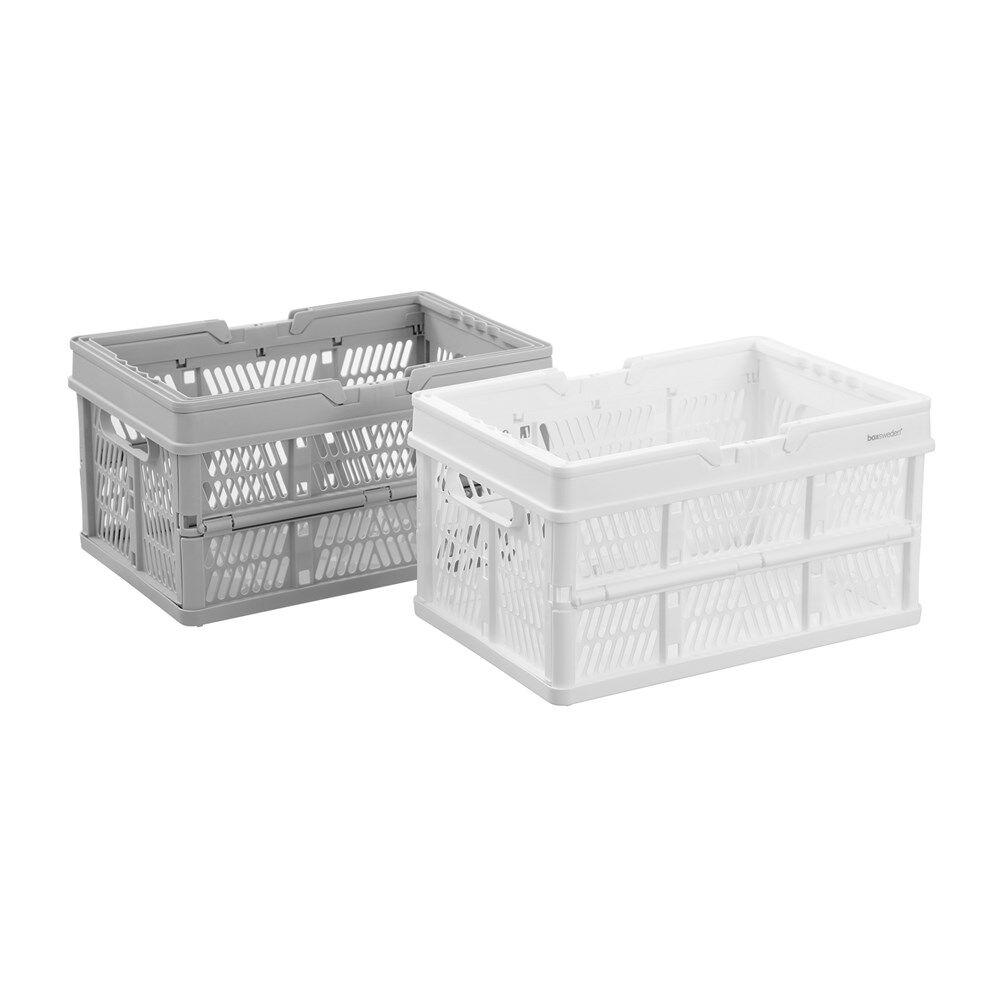 6PK Boxsweden Foldaway Carry Basket Versatile Organiser 15L 38x25x21cm Assorted