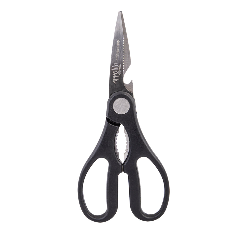 3PK Appetito All Purpose Kitchen Shears Black Home Kitchen Cooking